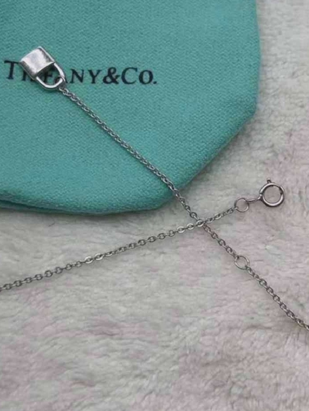 Tiffany & Co. Sterling Silver 'Love' Heart Pendant Necklace - Silver - Picture 9 of 10